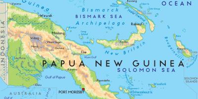 Mapa da cidade capital de papúa nova guinea