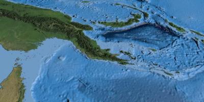Mapa de satélite mapa de papúa nova guinea