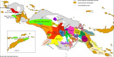 Mapa de papúa nova guinea lingua