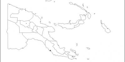 Mapa de papúa nova guinea mapa contorno