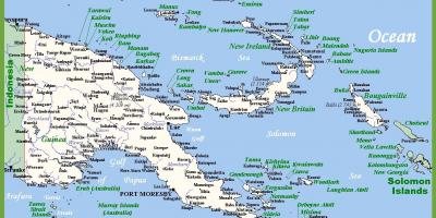 Papúa nova guinea en mapa